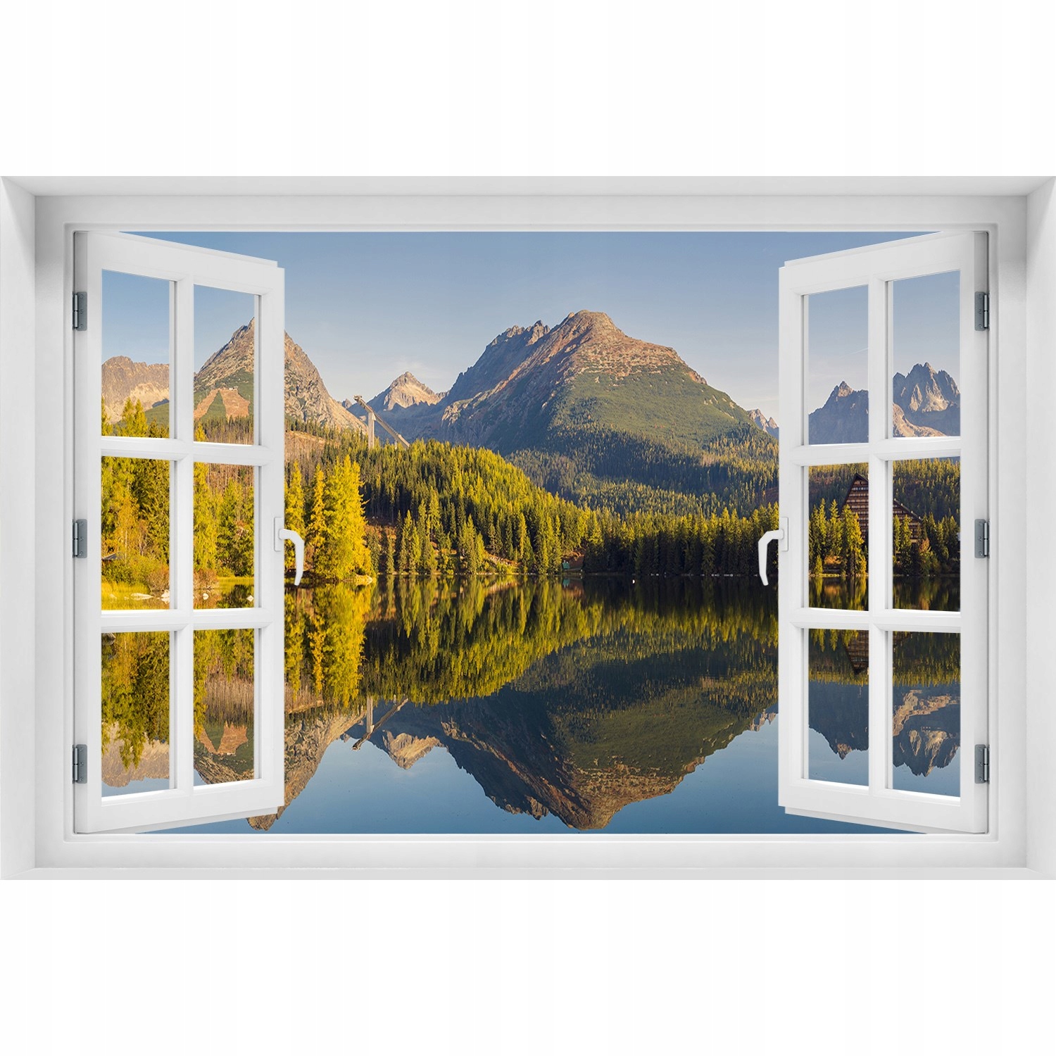 

3D Okno Naklejka na ścianę Panorama Tatry 90x60