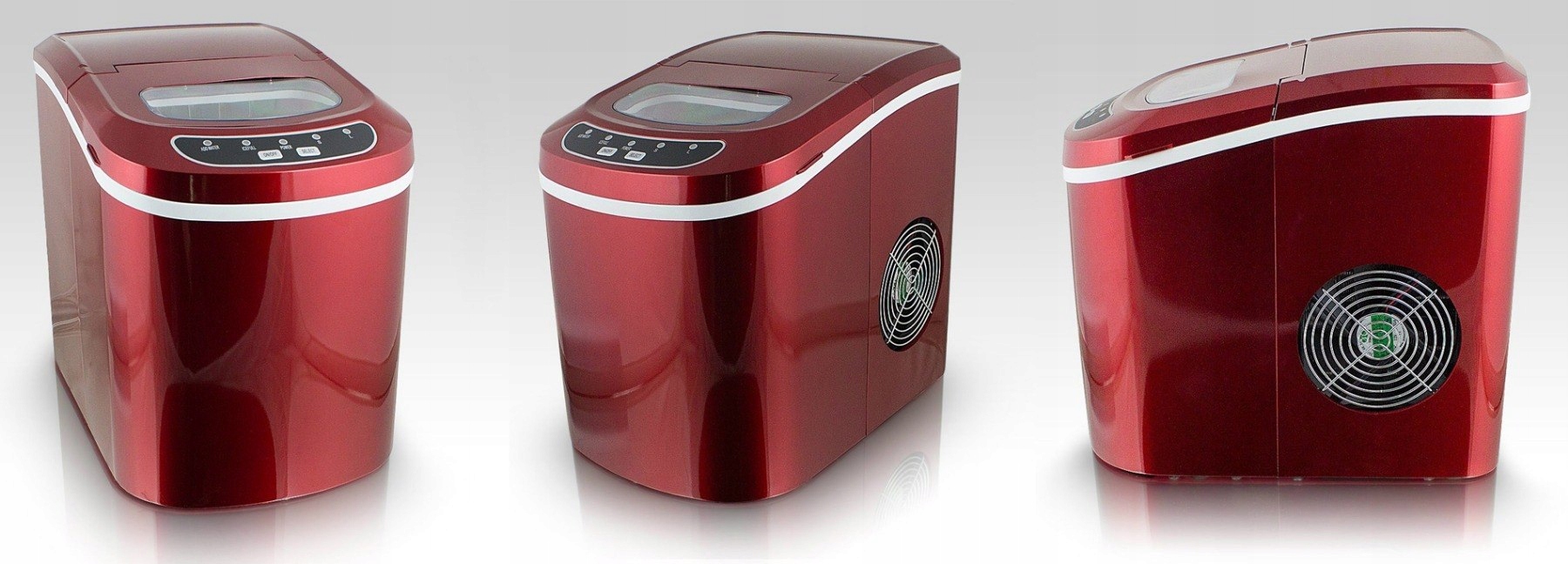 MASZYNA DO LODU KOSTKARKA BITUXX CZERWONA Moc 120 W