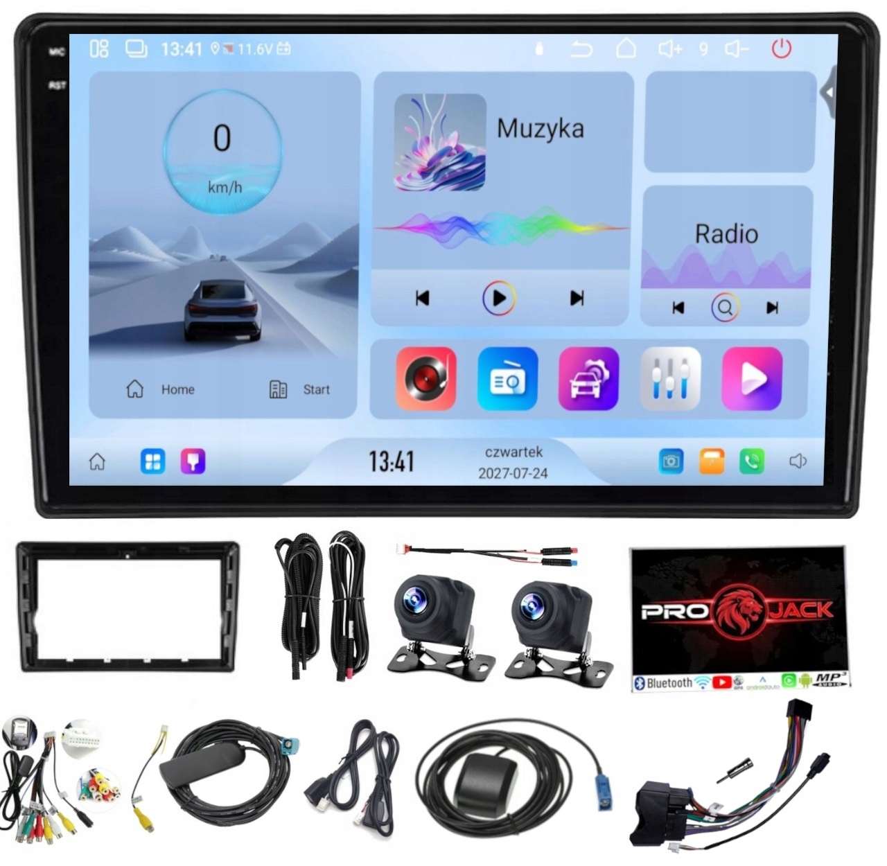 Autorádio Gps S Android Bt Ford C-max Kuga Focus S-max Carplay Usb 4/64GB Sim