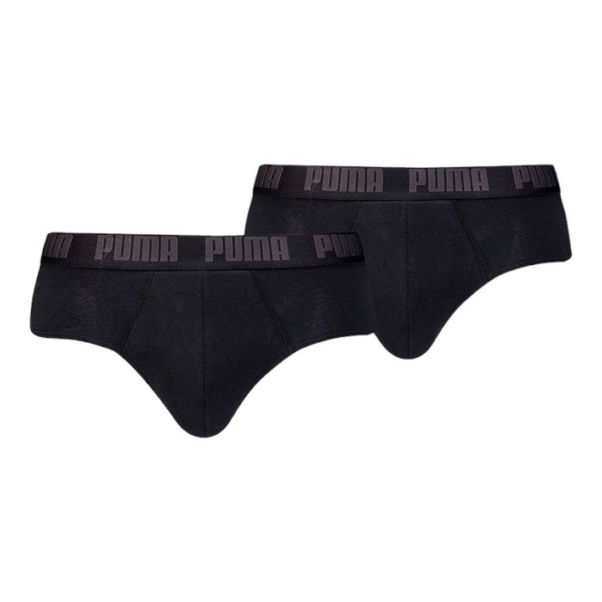 2 balení Puma Slipy Slip Black Černé velikost L