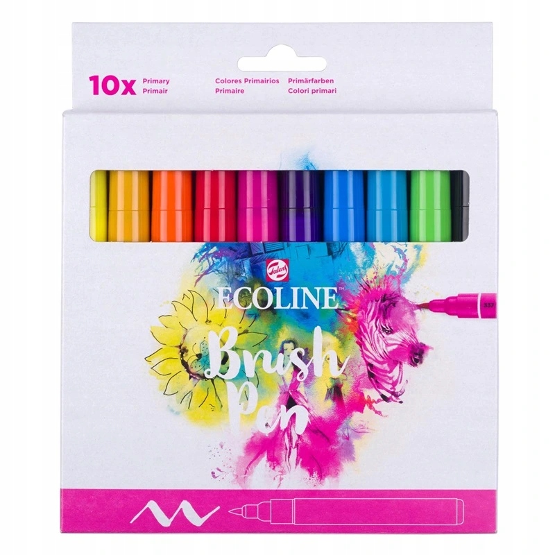 Akvarelový Ecoline Brush Pen, 10ks základní