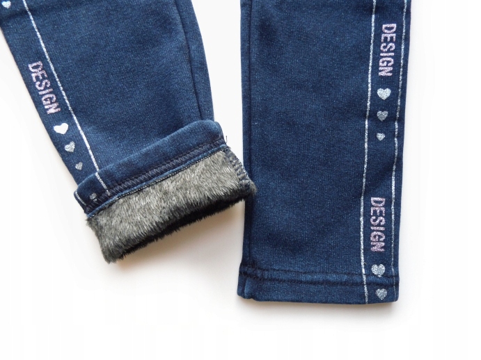 

Legginsy Na Futerku Jeansy Design Rozmiar 98/104
