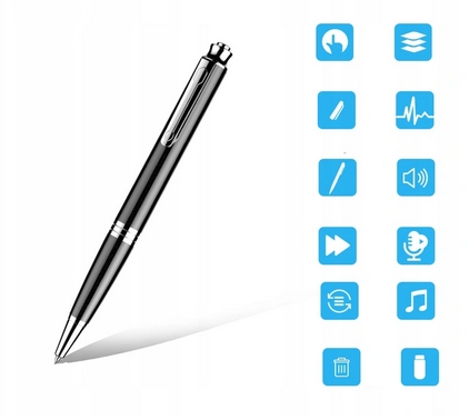 DŁUGOPIS MINI DYKTAFON SZPIEGOWSKI PENDRIVE 20H HQ Marka MBG line