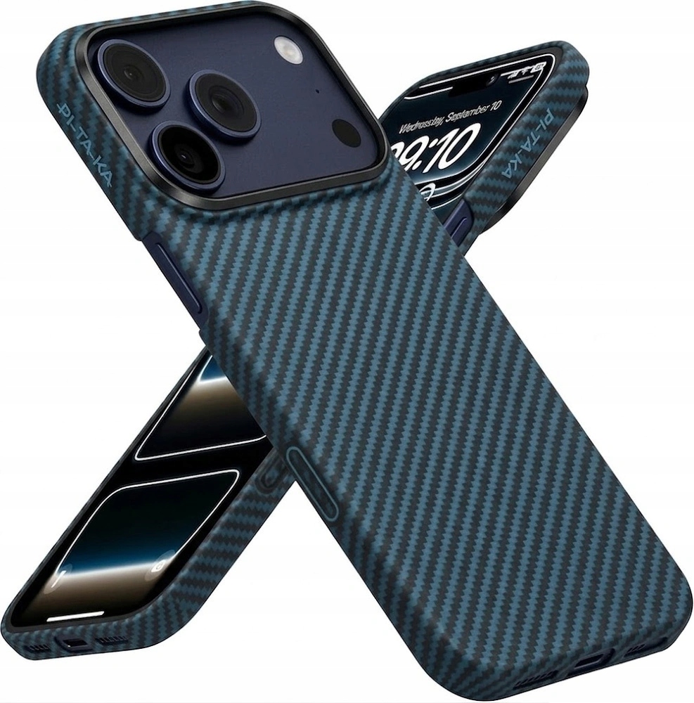 Pouzdro pro iPhone 17 Pro Max Pitaka Aramid Ultra Slim Case pro MagSafe, Zadní Kryt