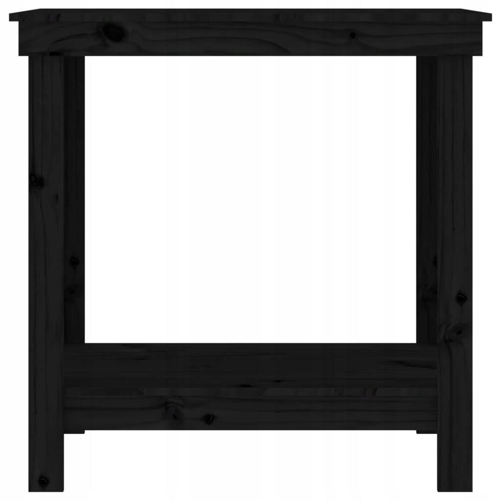 STÓŁ ROBOCZY CZARNY 80X50X80CM DREWNO SOSNOWE Kod producenta braki