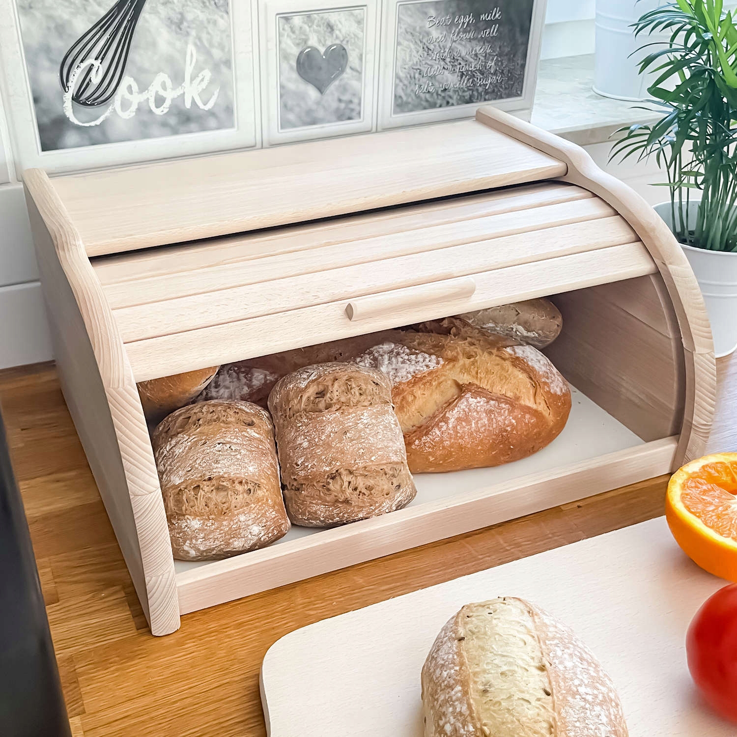 POJEMNIK NA PIECZYWO CHLEB CHLEBAK DREWNIANY DUŻY Kod producenta 5904282007519