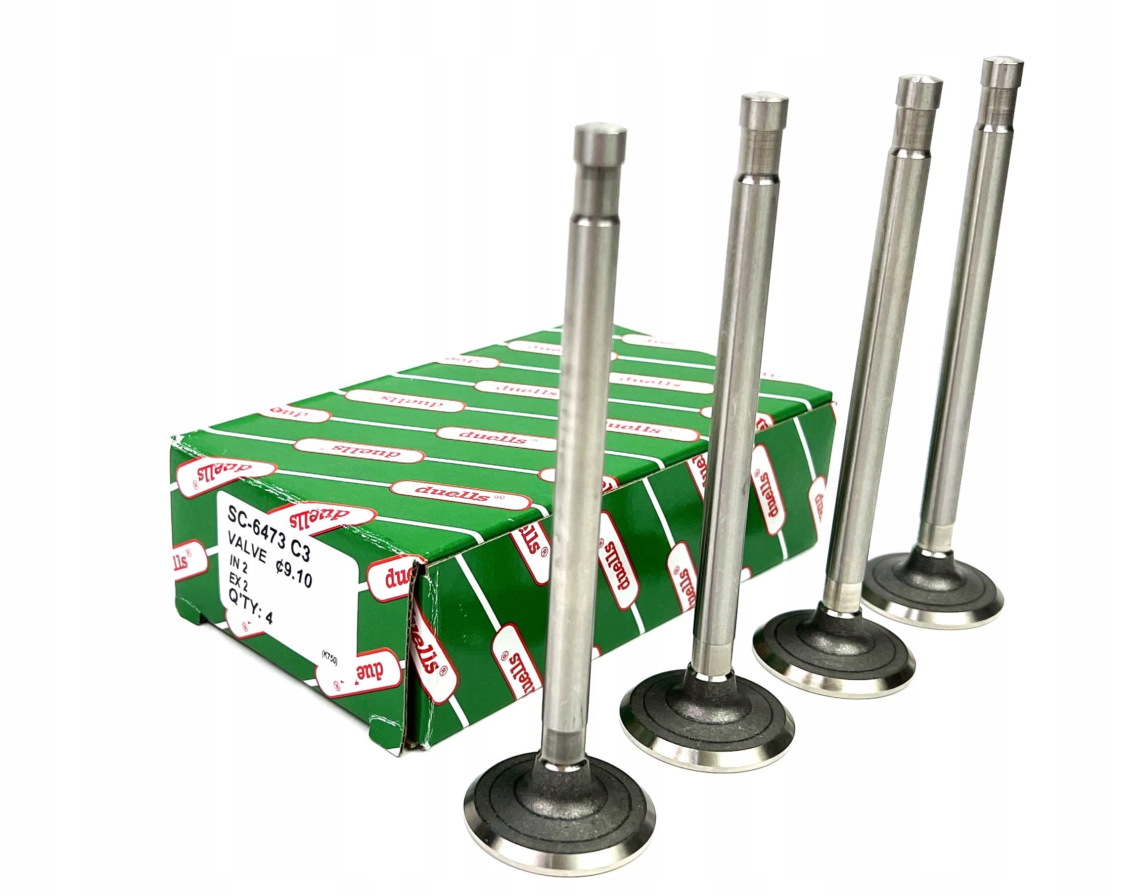 Ventil ventily sacieho valca výfukový motor K-750 M72 9.10mm kpl Duells