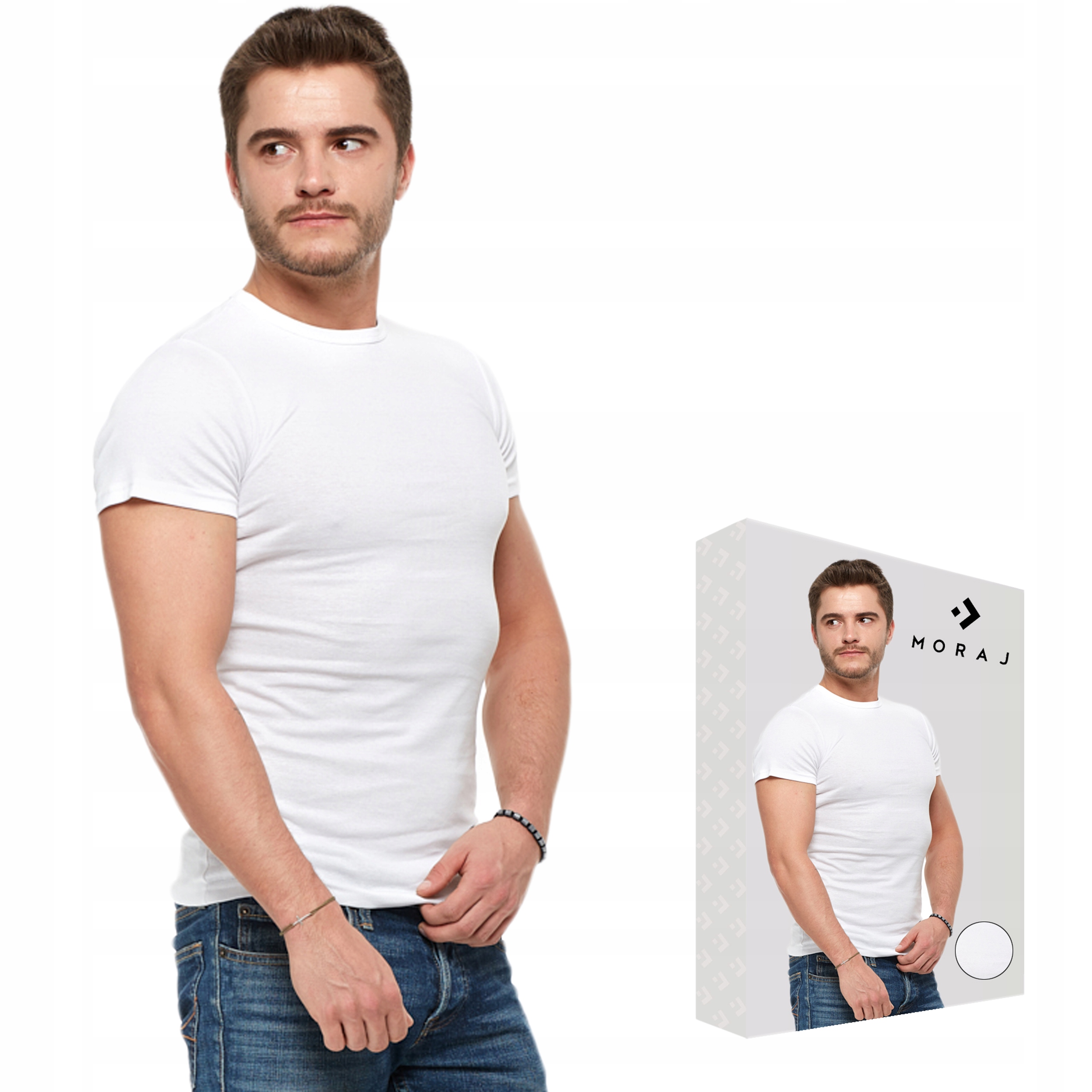 

Moraj T-shirt Koszulka 950-001 Bawełna biały XL