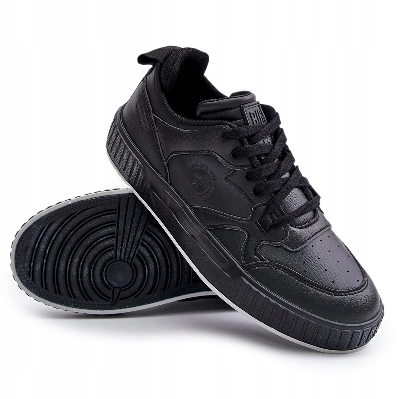 Pánské Eko Kožené Tenisky Big Star OO174004 Černé 40