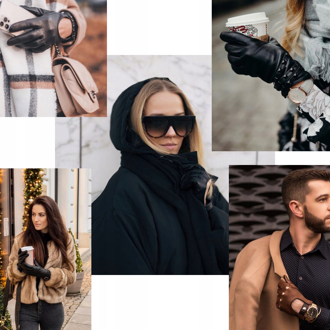 Zimowe rękawiczki DOTYKOWE 3M THINSULATE OCIEPLANE CZARNE Rozmiar L