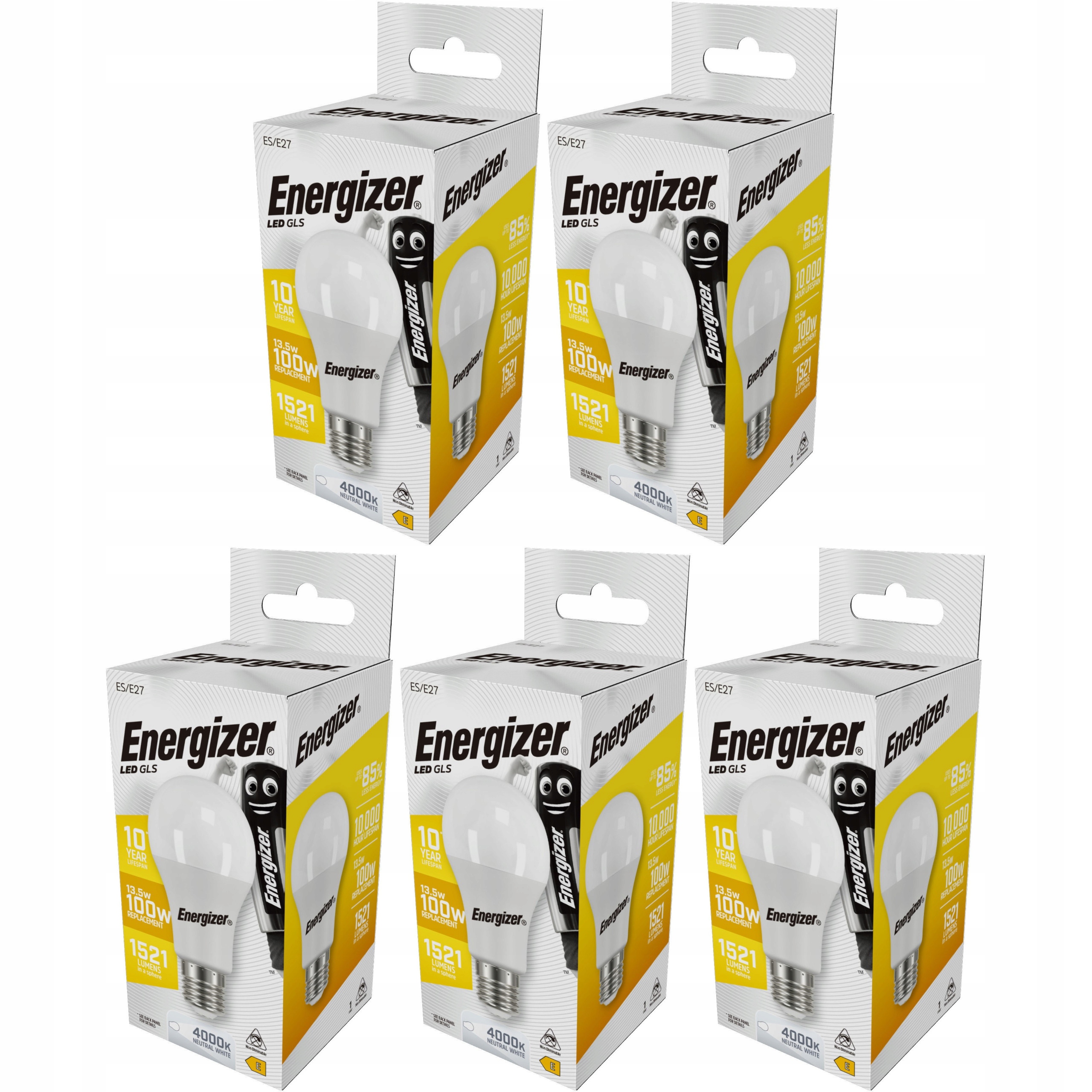 

5x Żarówka Energizer E27 Led 13W 100W 1521lm 17539
