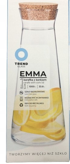 

Karafka z korkiem Emma 1 L