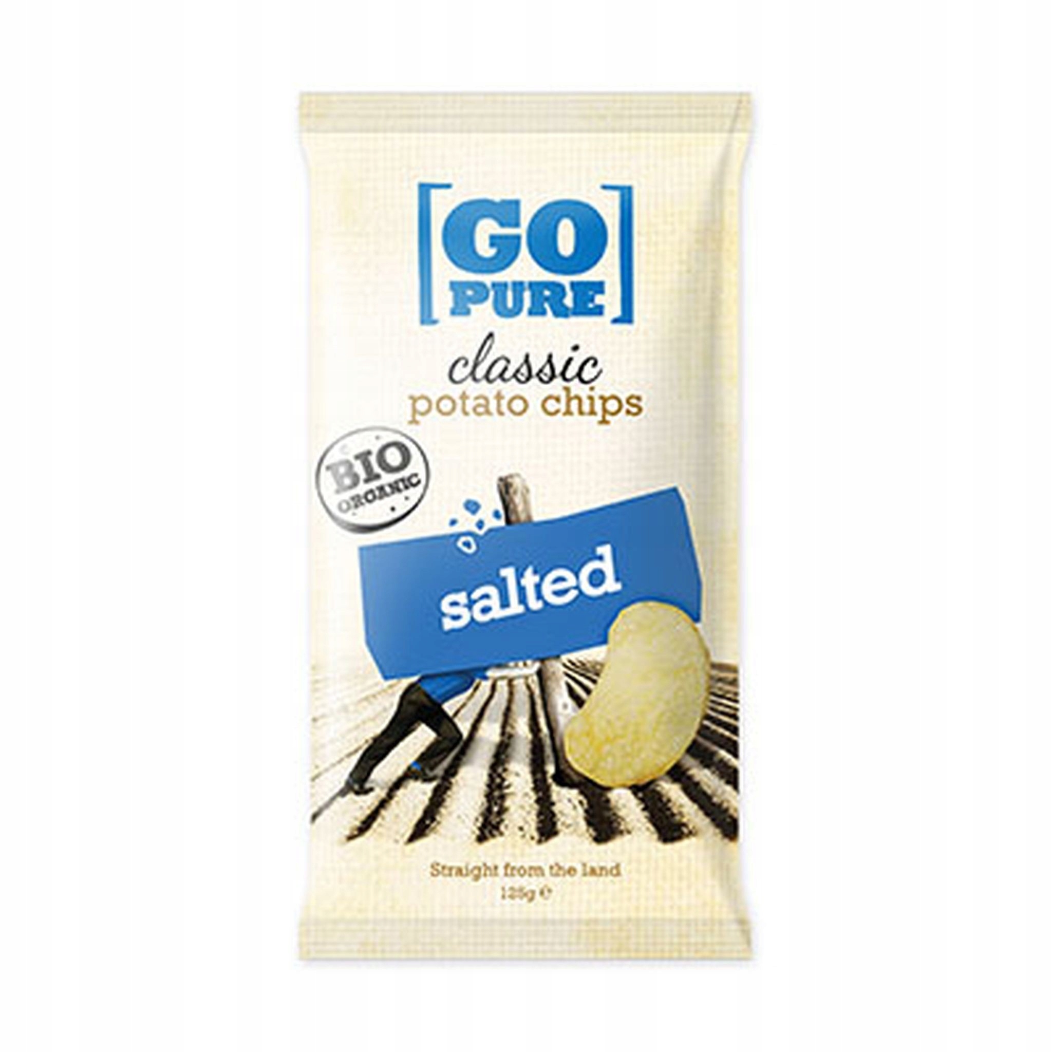 Levně 4x Go Pure Chipsy solené bezlepkové Bio 125 g