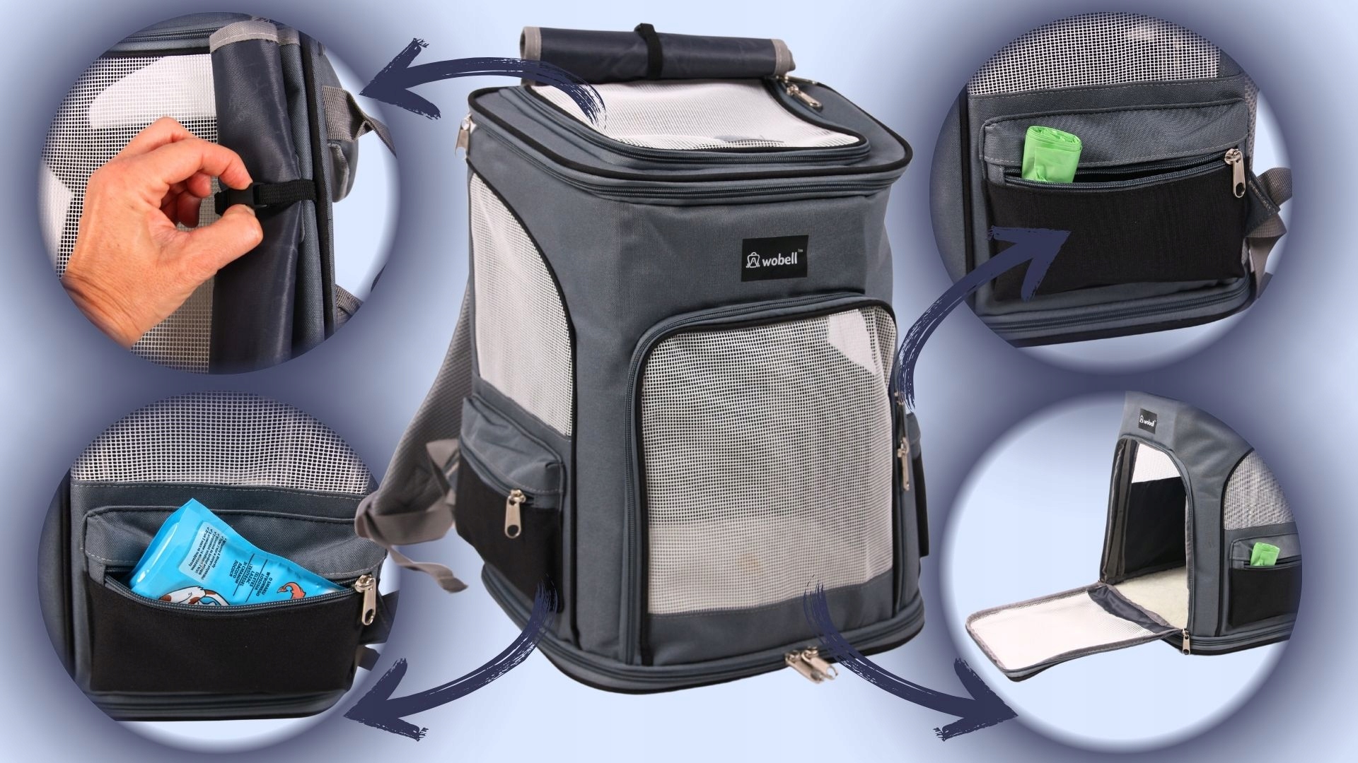 Levně Přepravka taška nosítko pro psa kočku batoh taška autosedačka do auta velká