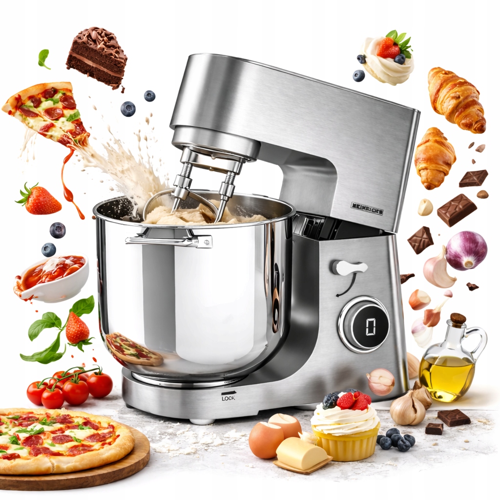 2500W 15L Robot Kuchenny Ugniatarka planetarny mikser blender do ciasta XXL