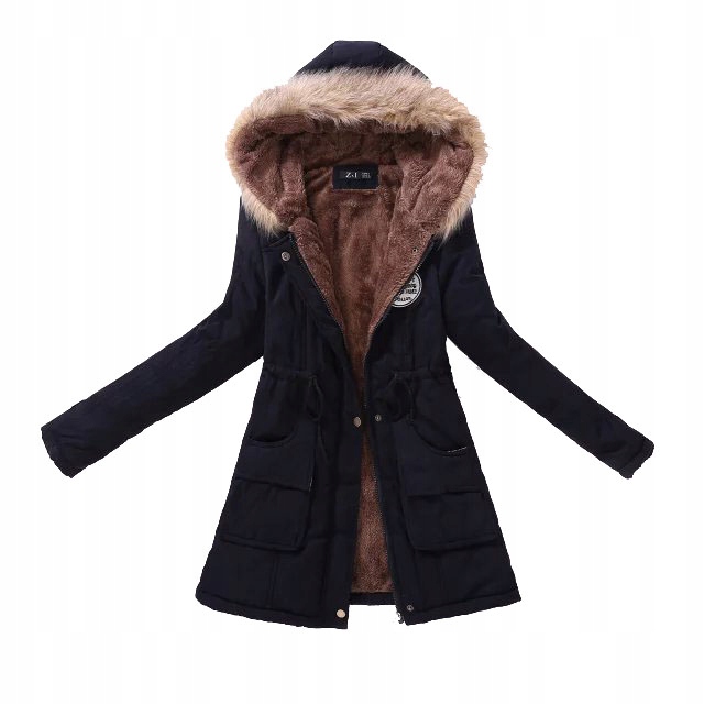 женская куртка с капюшоном теплая зимняя теплая брендовая Other Brand