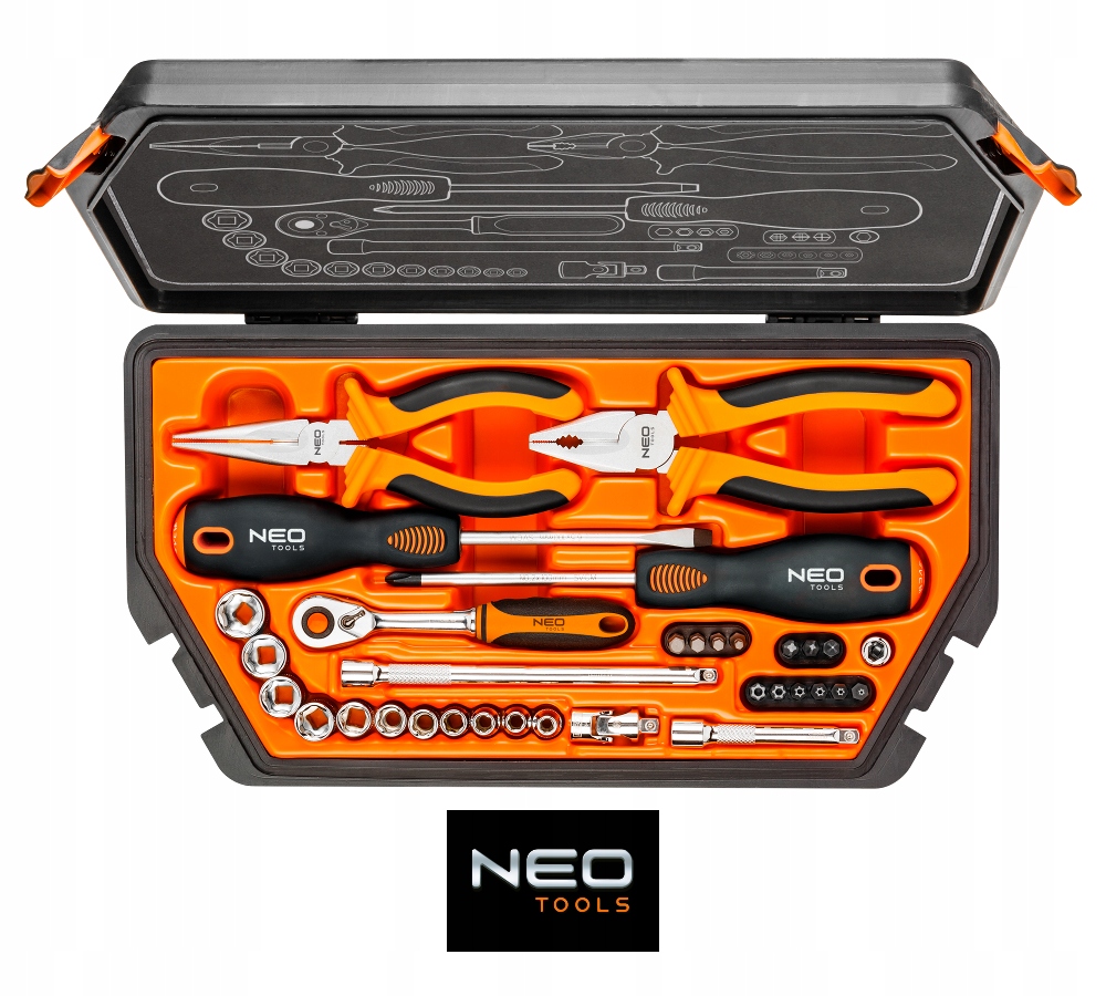 Zestaw Narzędzi Neo 08-631 Kluczy Nasadowych 33cz