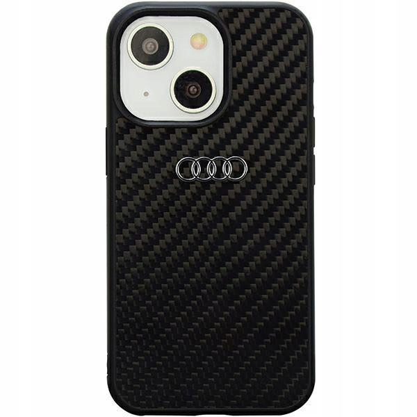 Pouzdro Audi Carbon pouzdro, obal pouzdro pro iPhone 14 černé D2-BK
