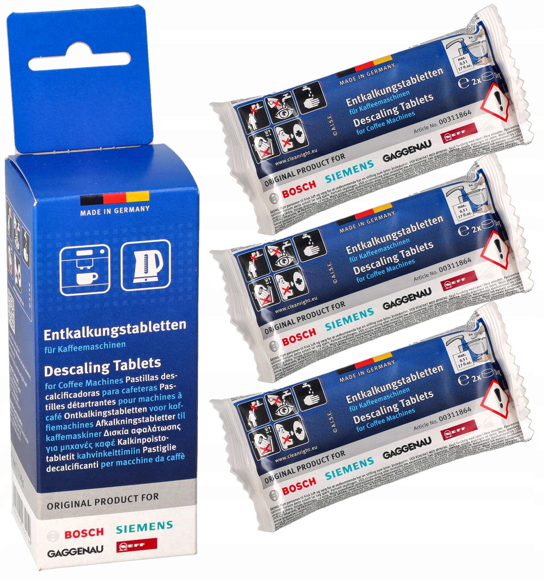 

Siemens Bosch tabletki odkamieniające 6x TZ60002