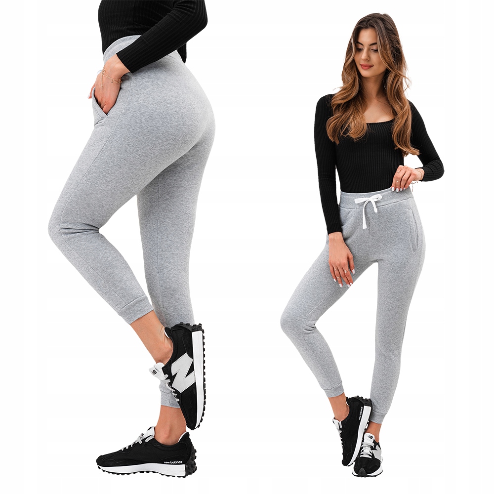 

Spodnie damskie dresy 070PLR jasnoszary melanż S