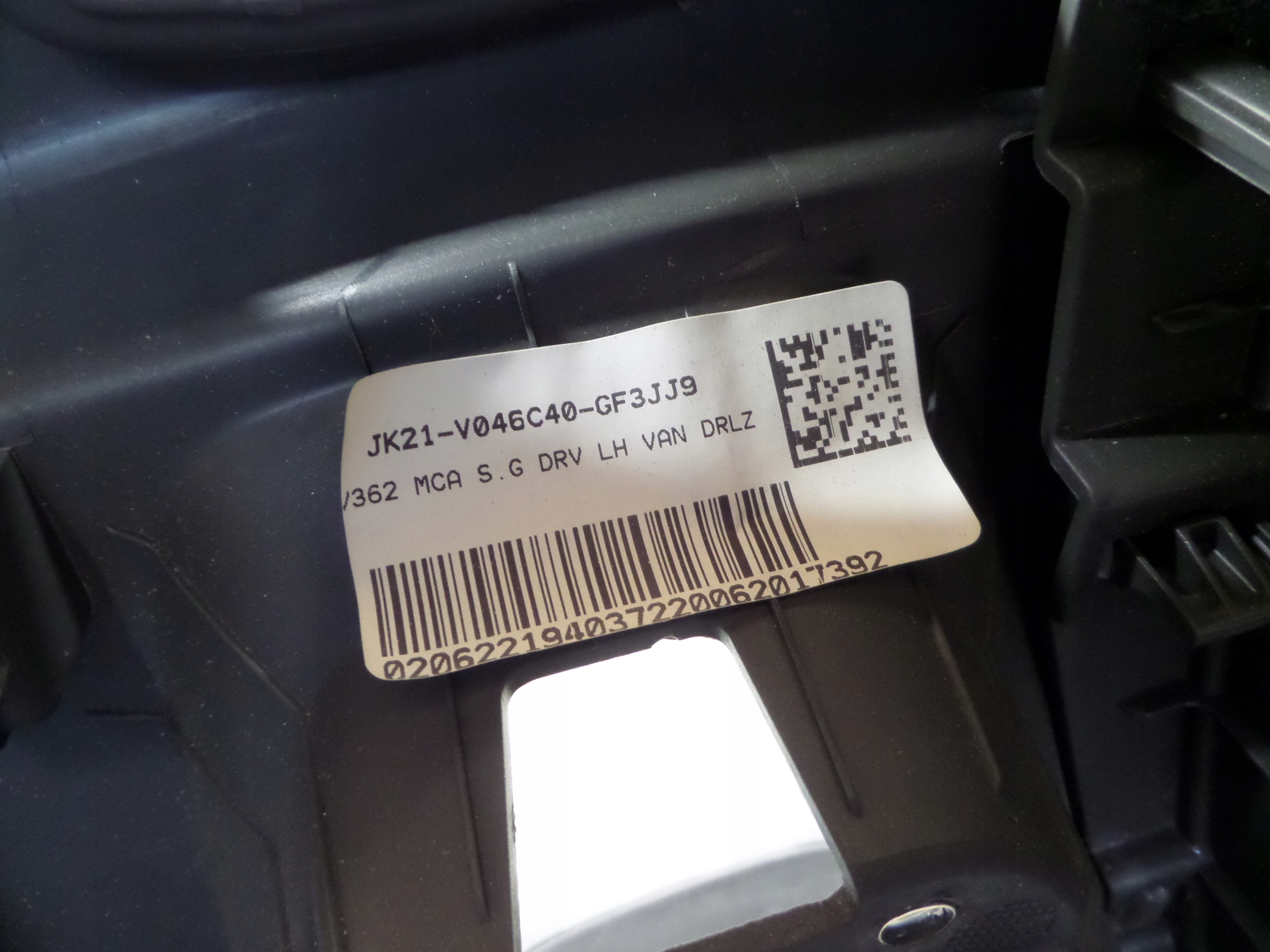 FORD TRANSIT CUSTOM LIFT bracket for KUBKI left JK21-V046C40-GF