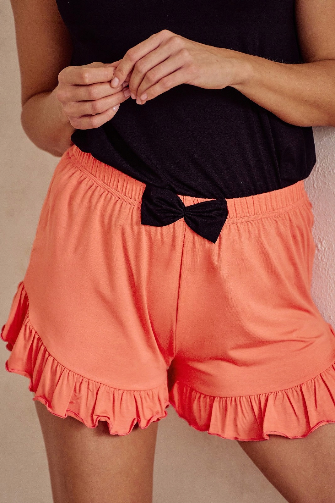 Pyžamo Ines 3102 Ram L černé