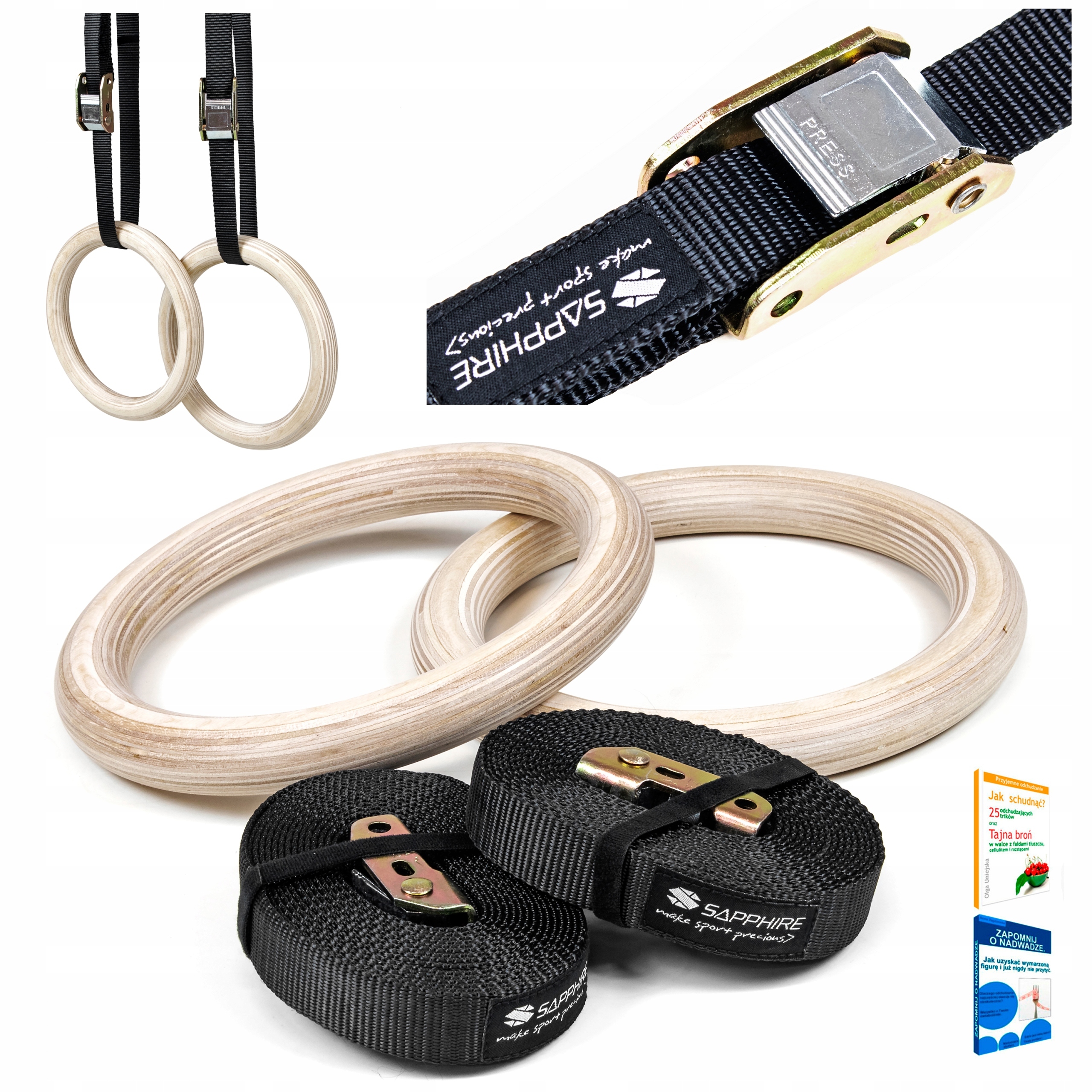 

Kółka Gimnastyczne obręcze Drewniane crossfit Koła