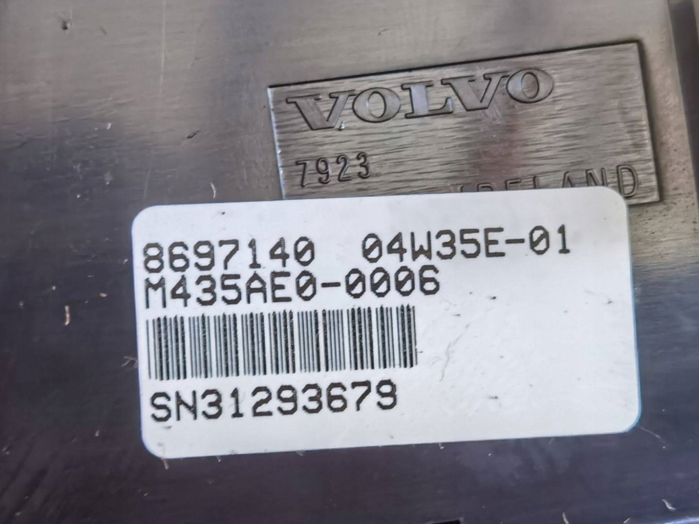 vezérlö panel a klímának Volvo S60 facelift 2005 8697140