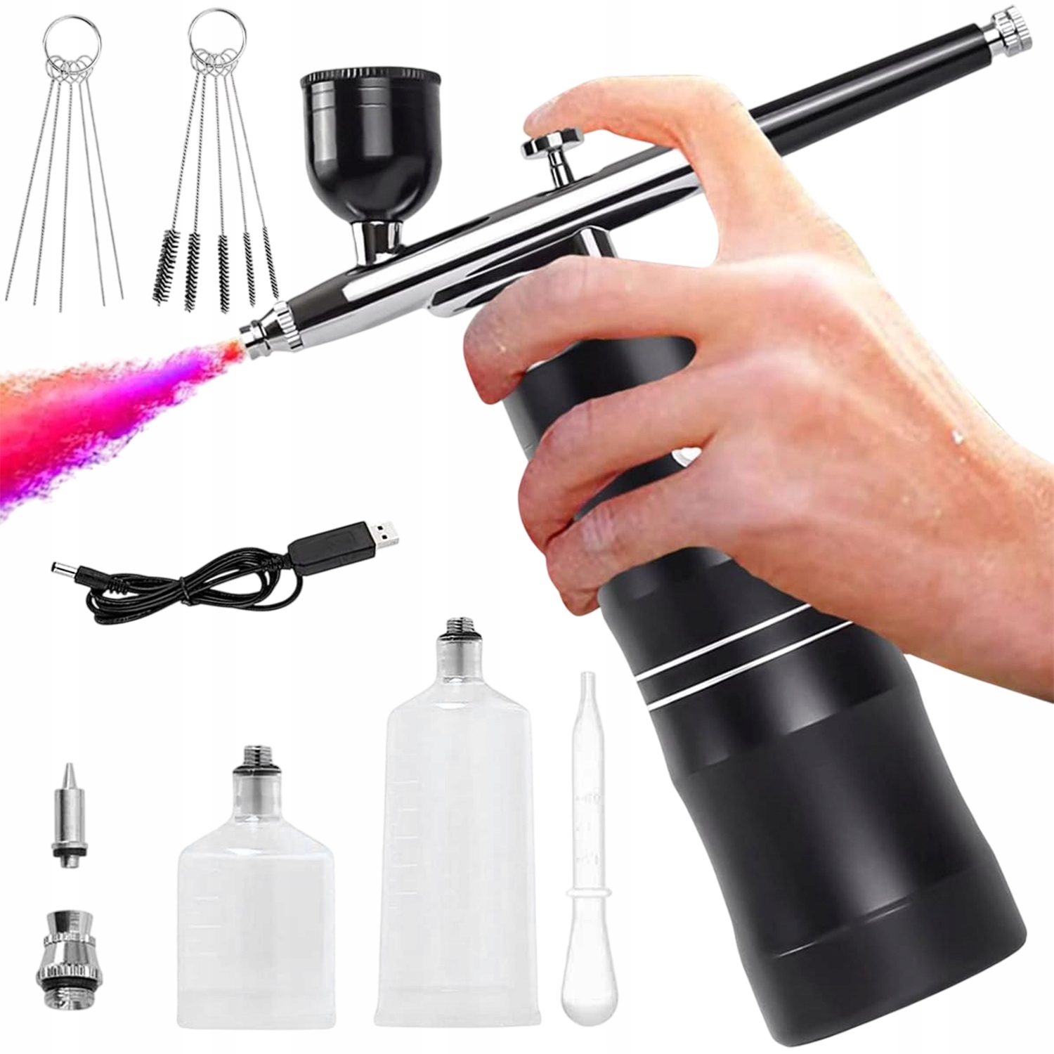 Kompresor Aerograf 34PSI Malování nehtů na dorty 0.4 mm Tryska