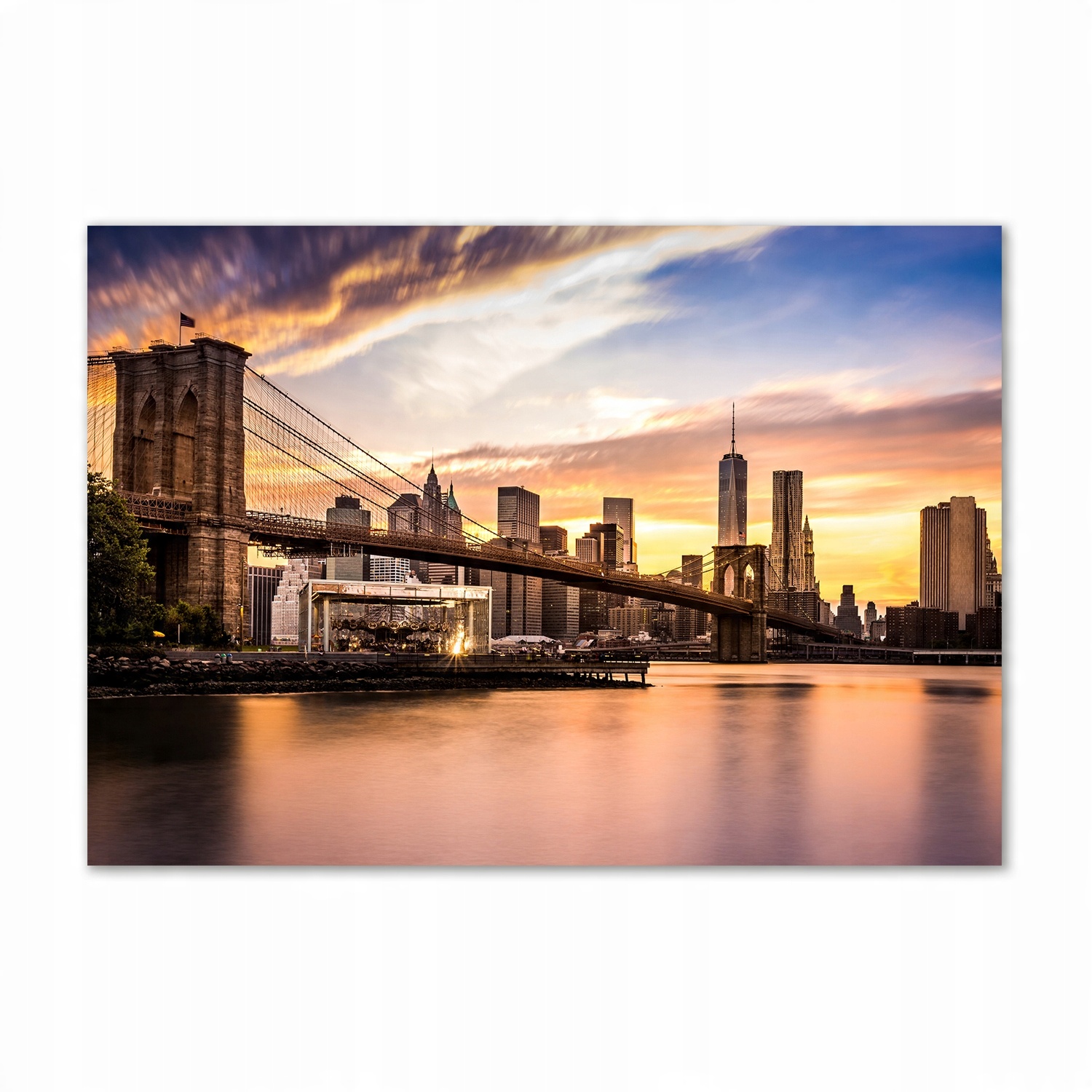 

Foto obraz szklany Most Brookliński 100x70