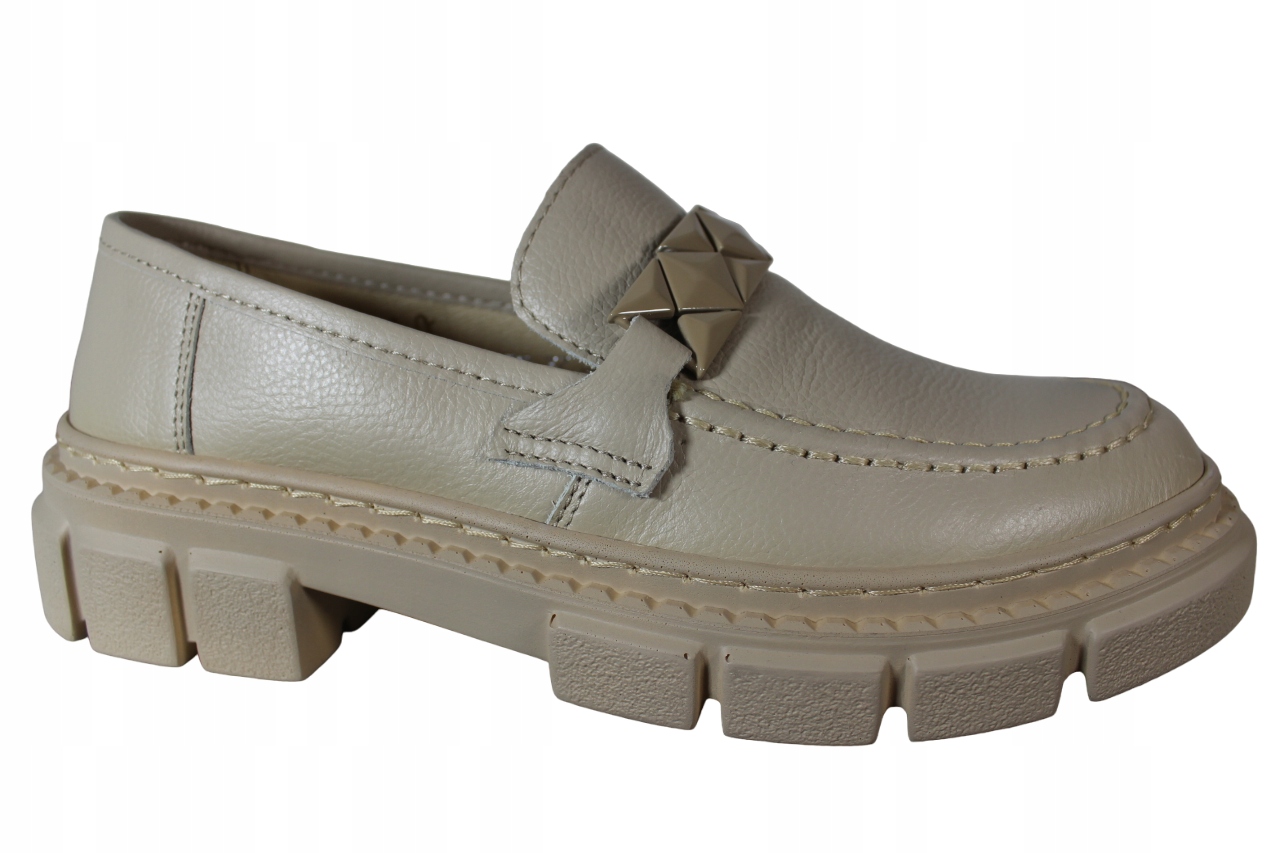 Polobotky Wasak 706X VEL.37 Kůže Béžová Lico