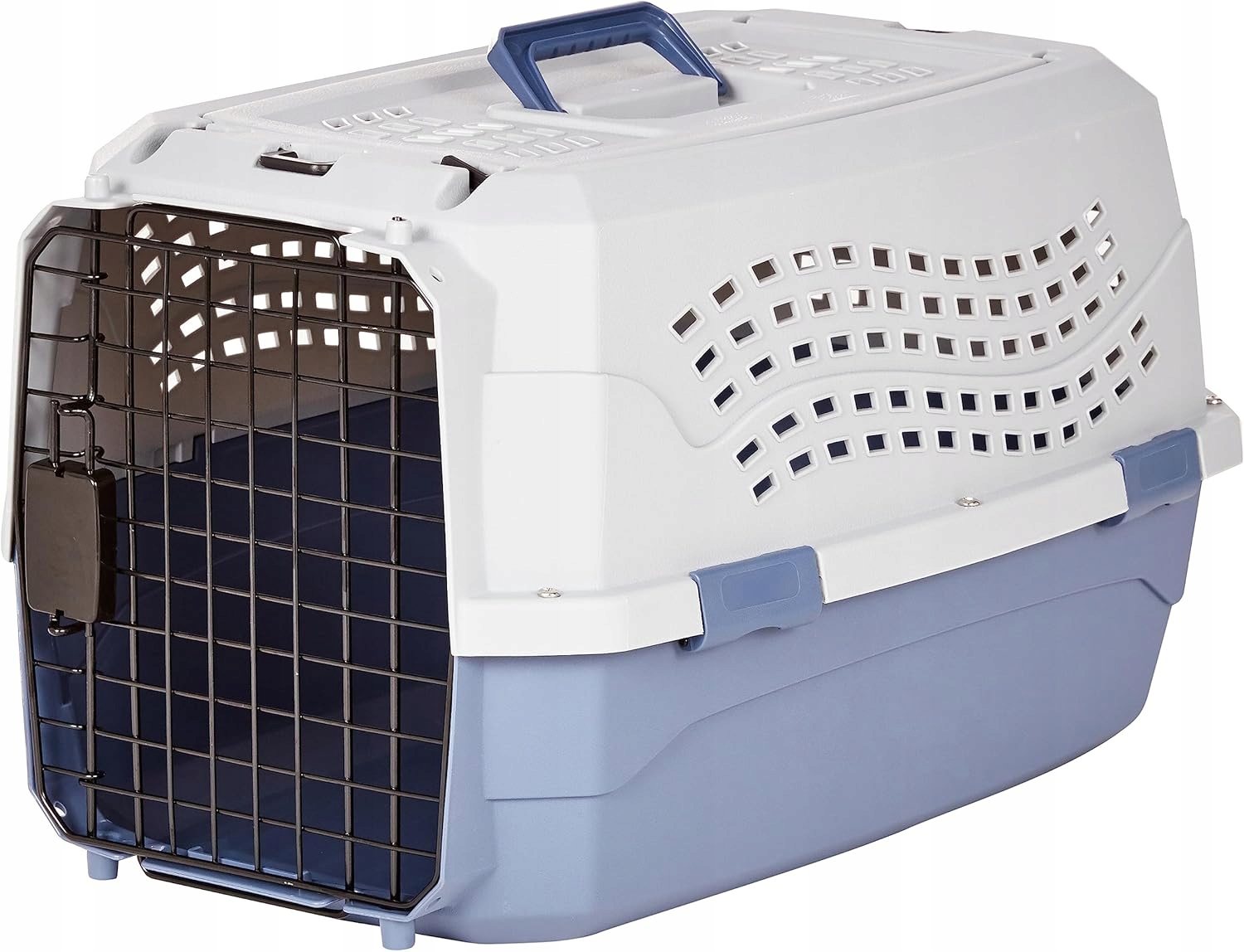 Transporter dla zwierząt Amazonbasics Niebieski Biały 58x38x33cm