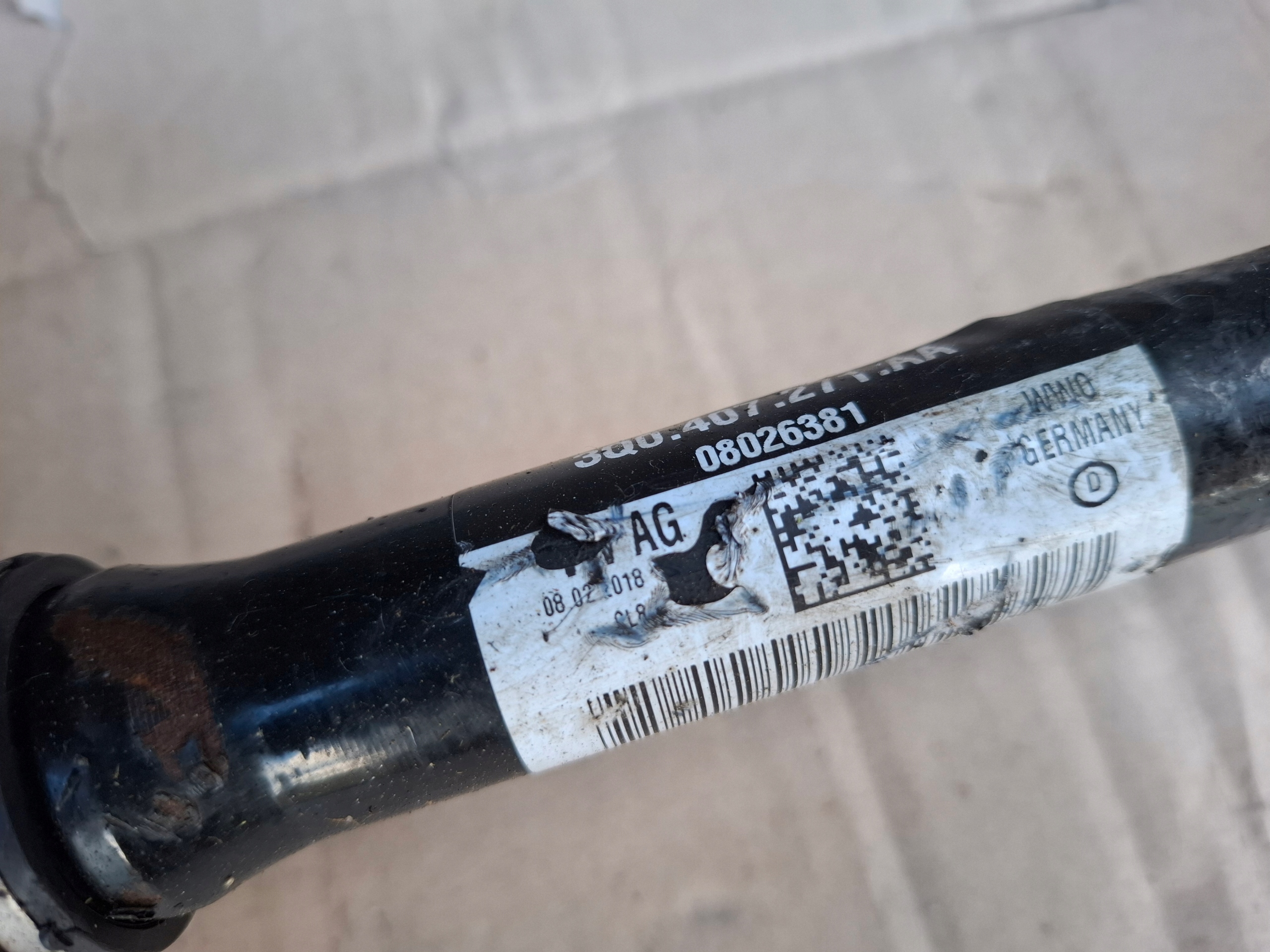 semi-axis left front VW PASSAT B8 3Q0407271AA 1.4 150KM