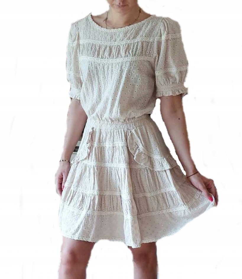 šaty s mini krajkou By O La La 40 L