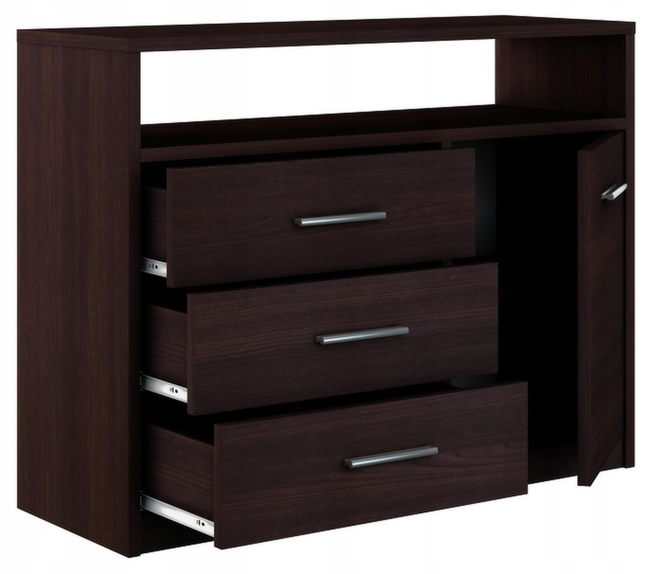 

Komoda szafka Bodo 1D3SO 100 Wenge szuflady regał