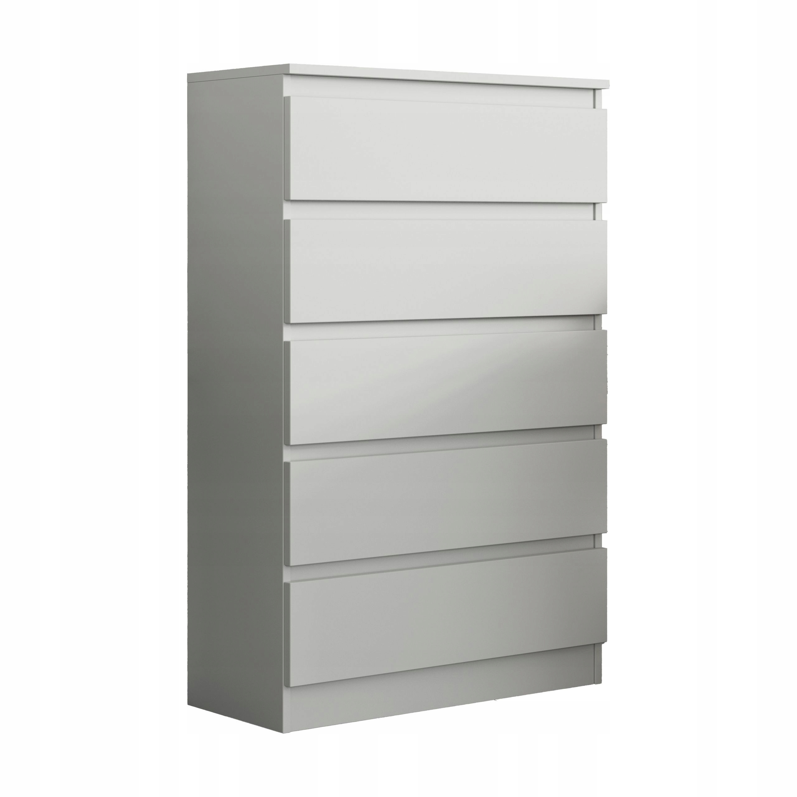 Komoda Adriano 70 cm do obývacího pokoje Ložnice 5 Zásuvek Bílá