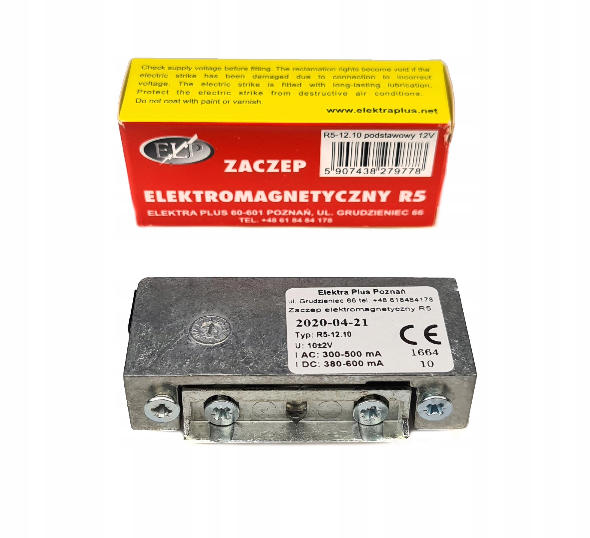 

Zaczep Elektromagnetyczny Elektra Plus R5 12V