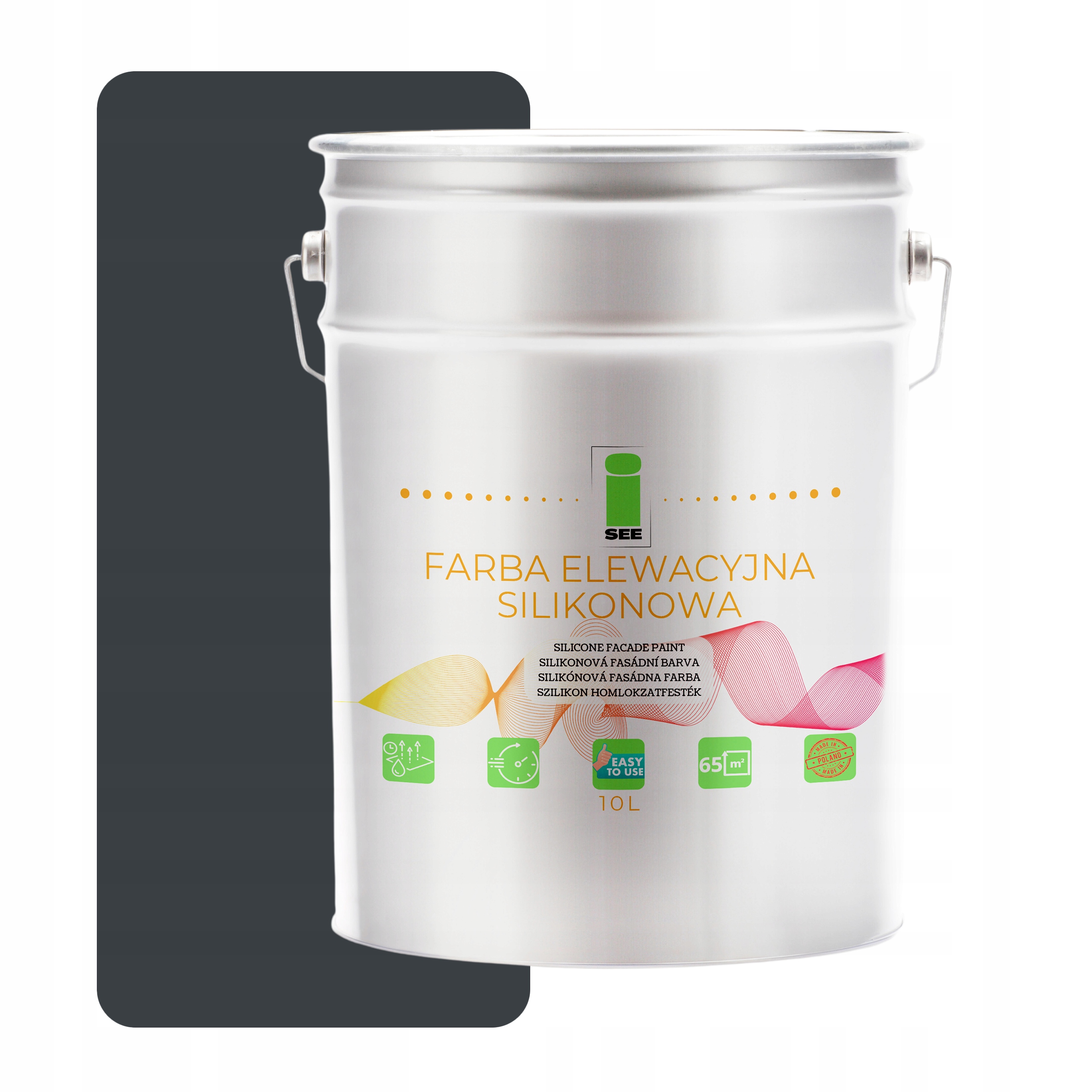 Barva prodyšná 10L matná Grafit Ral 7016