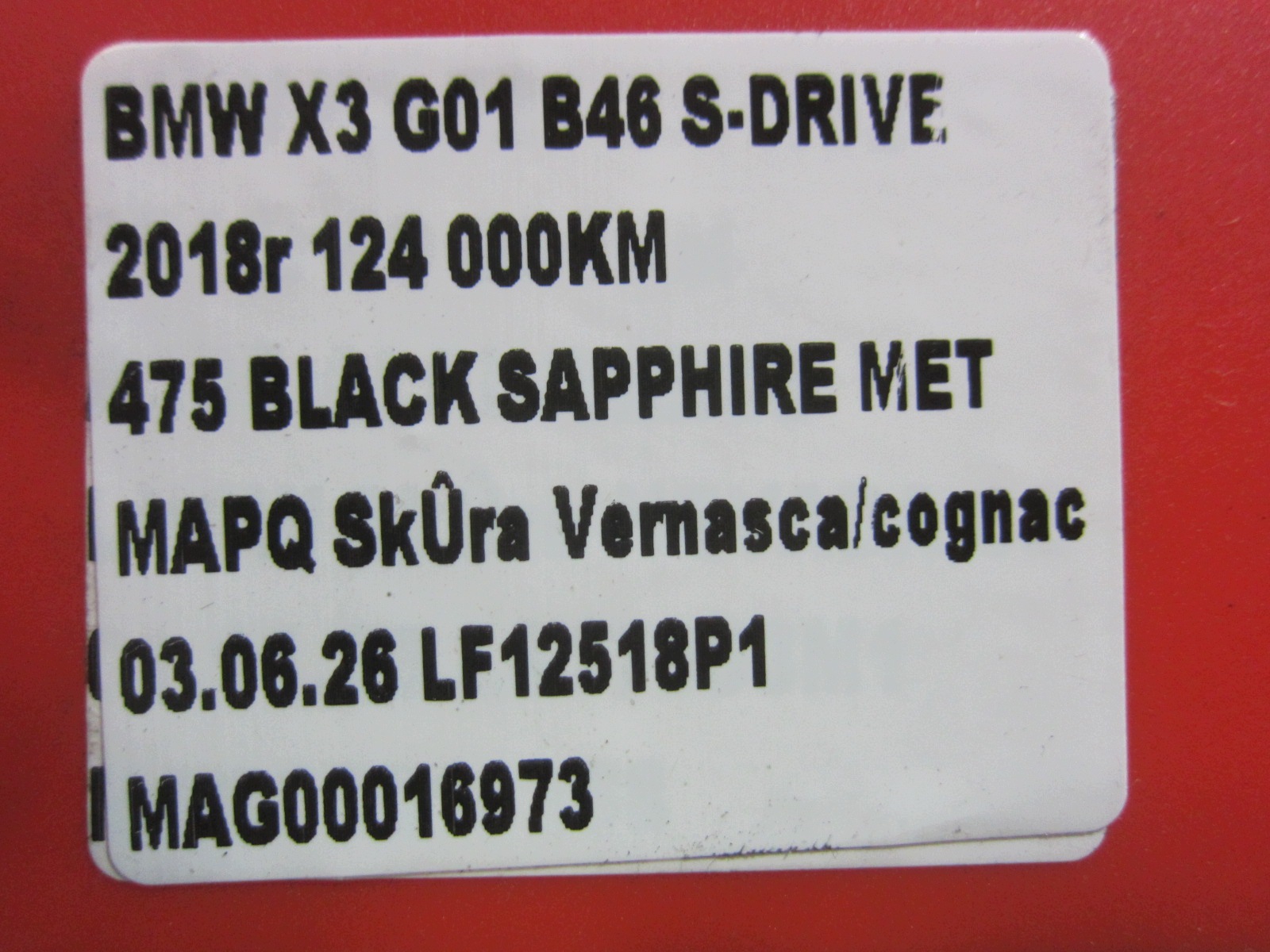 BMW X3 G01 B46 differenciál X4 G02 hátsó differenciál 3.38 differenciál 8643134 33108686219