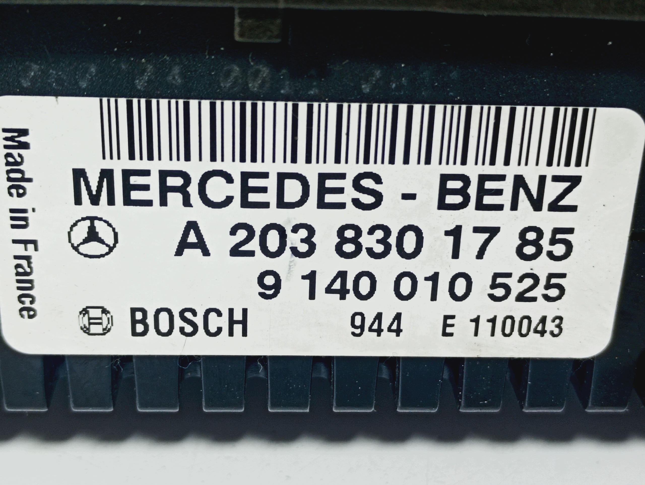 Bouton Unite commande clima OE A2038301785 Mercedes W203 C KLASA 00-07