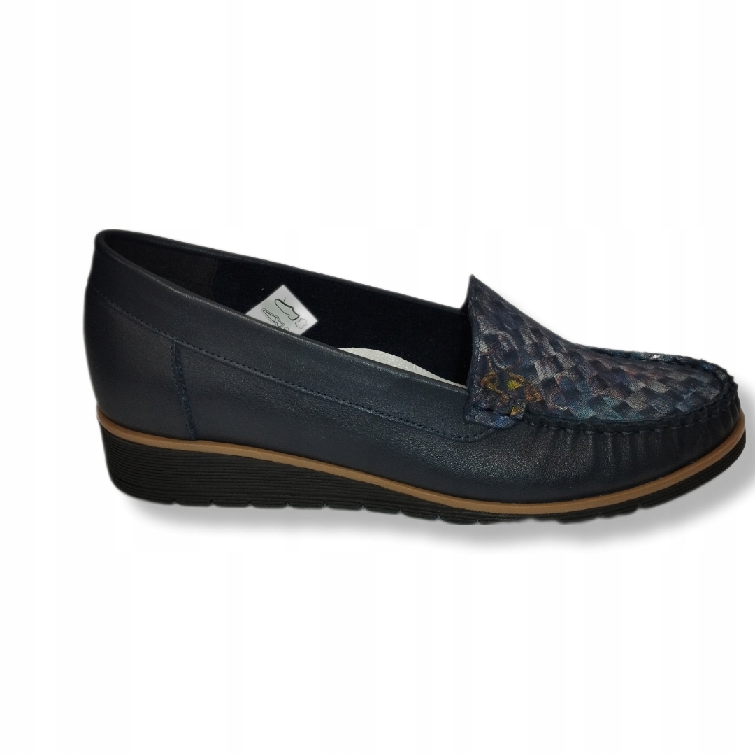 Pohodlné mokasíny Sempre 0-30 námořnická modrá lico r41