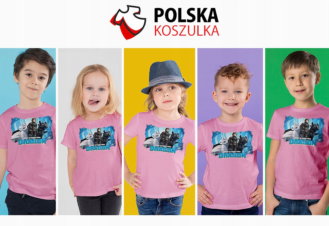 ZESTAW 3W1 KOSZULKA DLA DZIECI TATUAŻE NAKLEJKI JAK WYTRESOWAĆ SMOKA 152 Stan opakowania oryginalne