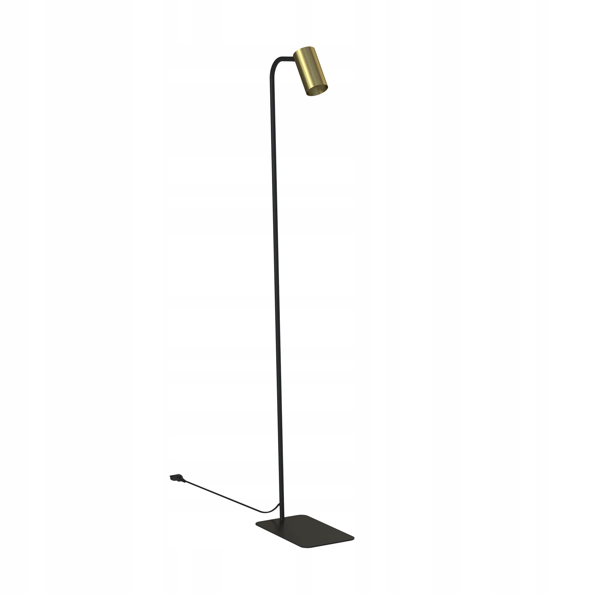Stojacia podlahová lampa čierna, zlatý reflektor, moderná, 120 cm Nowodvorski
