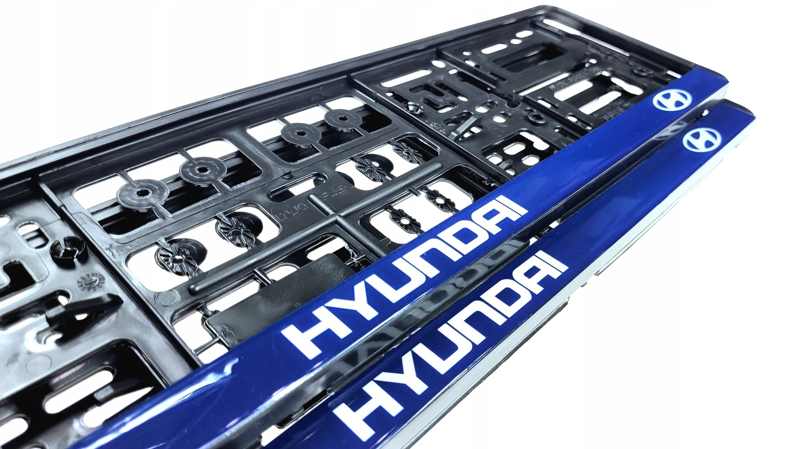 RAMKI TABLIC REJESTRACYJNYCH HYUNDAI ŻELOWE 2 sztuki