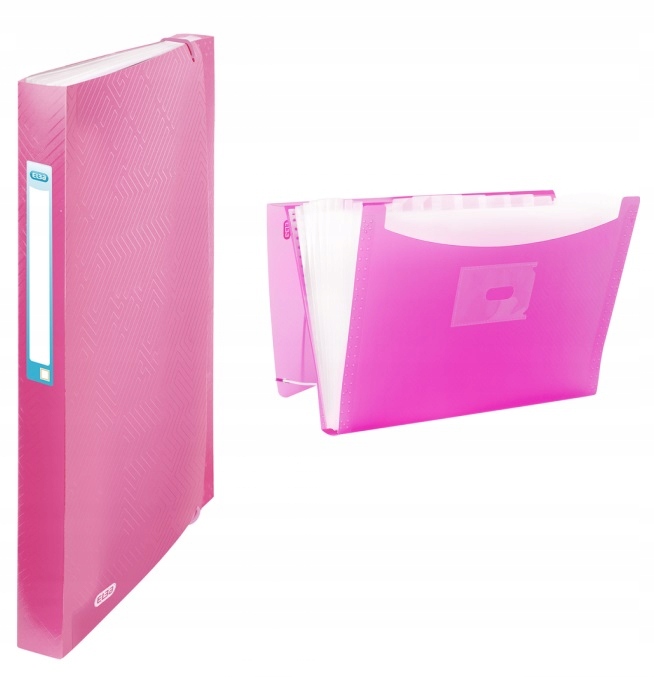 

Teczka A4 na dokumenty Pp z gumką Różowa Elba