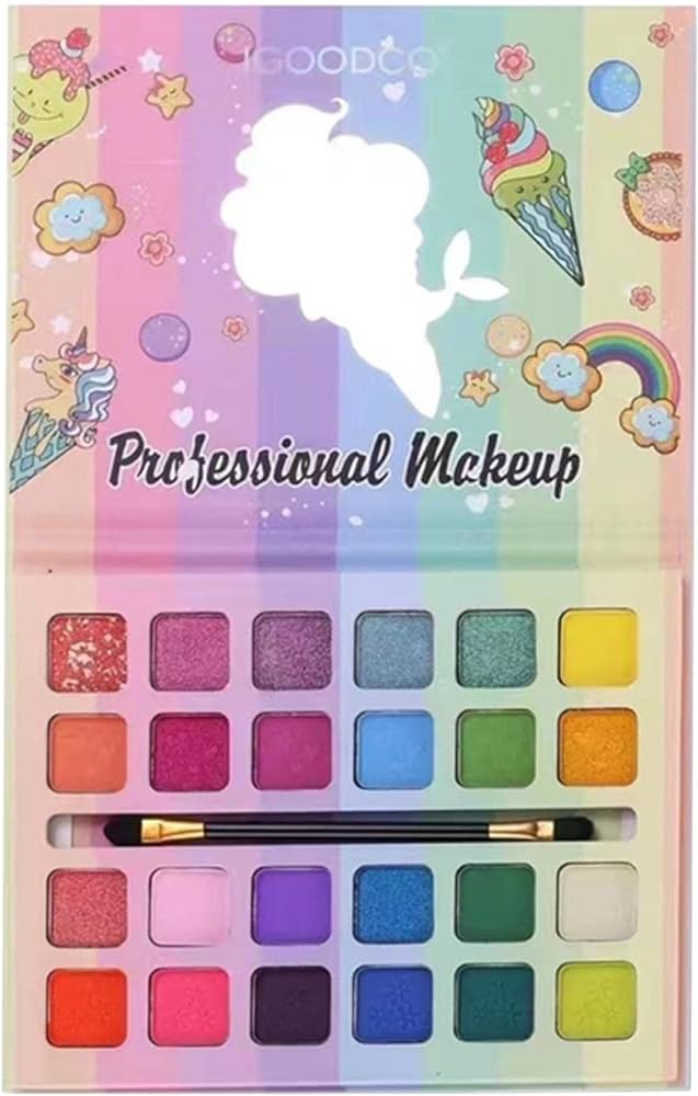 PALETA DO MAKIJAŻU 24 CIENIE MATOWE I BROKATOWE LUSTERKO IGOODCO Marka bez marki