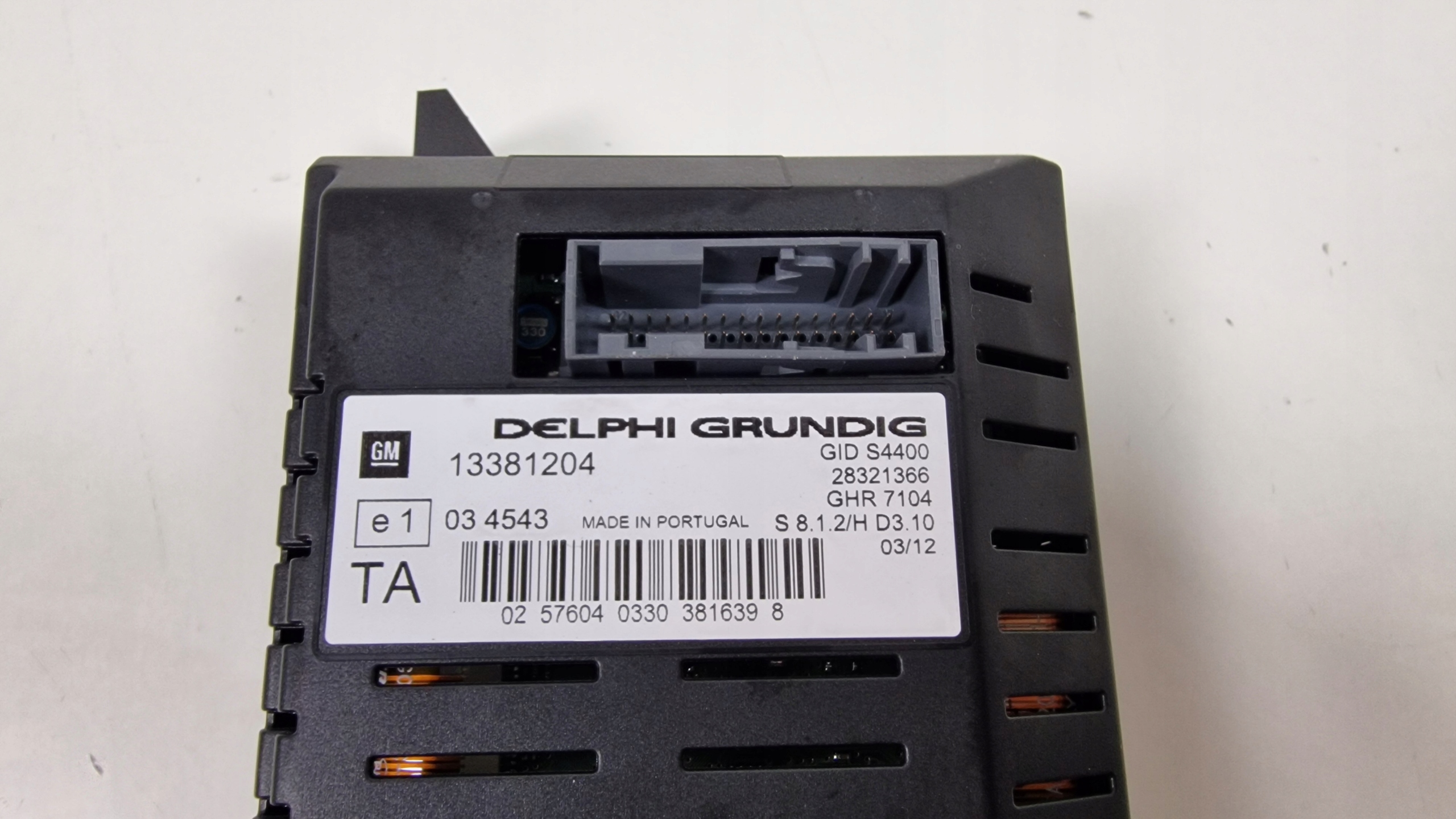 OPEL CORSA D display PANEL 13381204