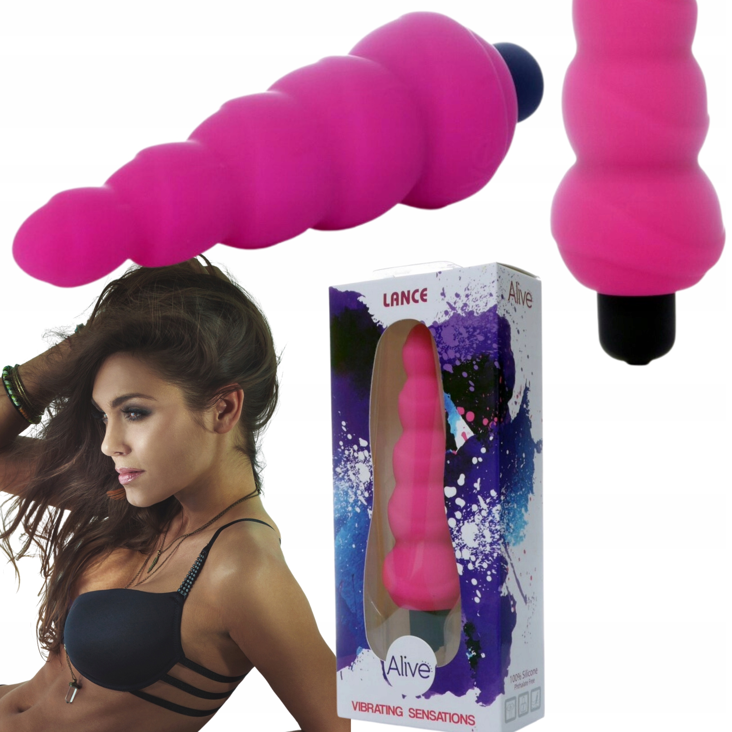 WIBRATOR RÓŻOWY RÓŻ 11.5cm ANALNY ANAL