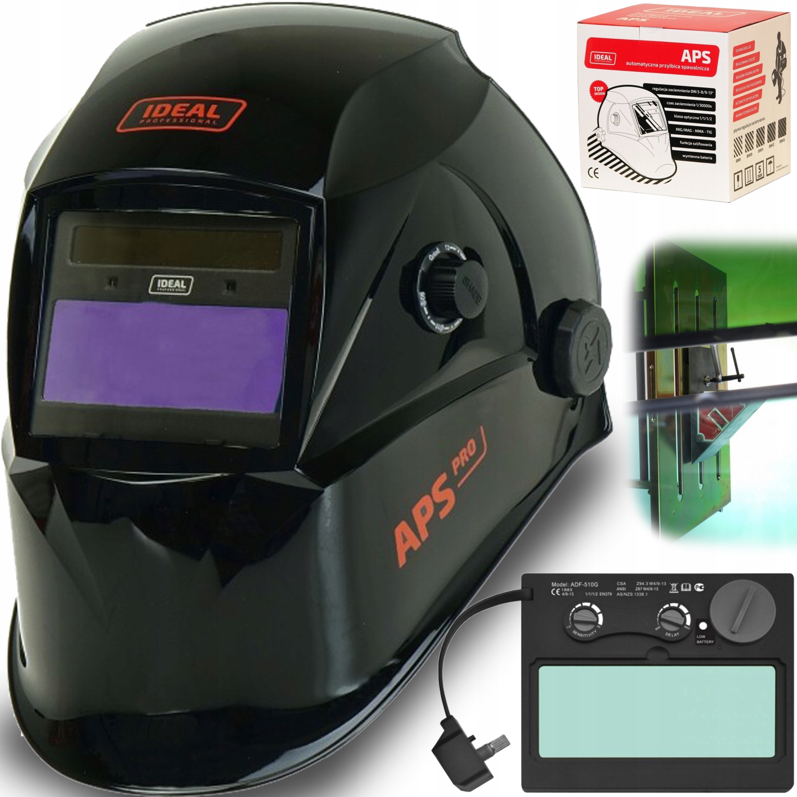 Przyłbica Automatyczna APS-510G G Black Truecolour