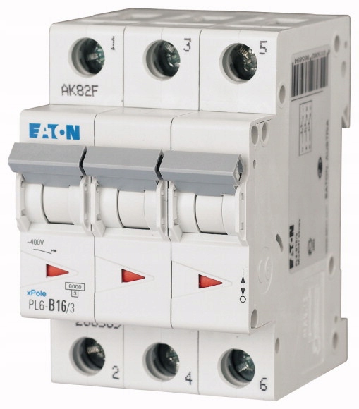 

PL6-B16/3 Wyłącznik nadprądowy B 16A 3P 6kA Eaton